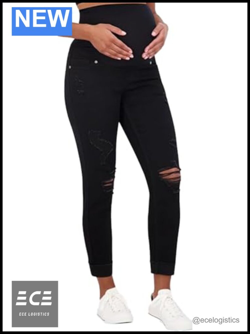 Maternity Jeans Over The Belly Boyfriend Fit Pregnancy Pants